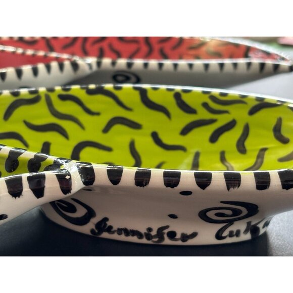 Jennifer Cukier Montreal Artist Hand Painted platters - Picture 8 of 8